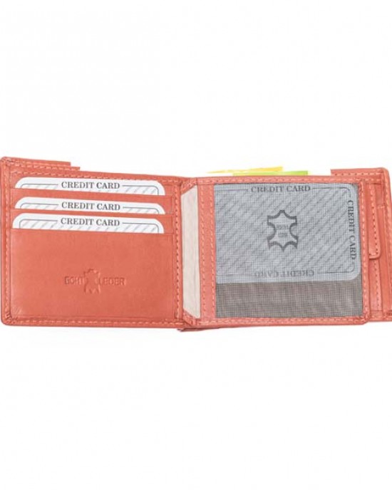 Horizontal Men's Wallet - Lite Red, Blue or Brown - 1007 Horizontal Men's Wallet - Lite Red, Blue or Brown - 1007