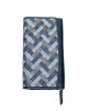 Women's Wallet with Handwoven Design - Black & Grey or Black & Tan - 1101 Women's Wallet with Handwoven Design - Black & Grey or Black & Tan - 1101
