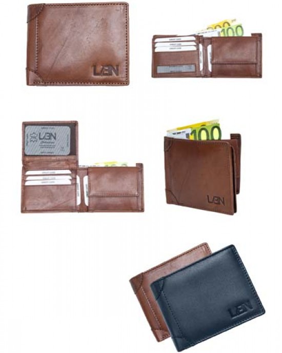 Horizontal Men's Wallet - Black or Tan - 1024 | RFID Protection Horizontal Men's Wallet - Black or Tan - 1024 | RFID Protection