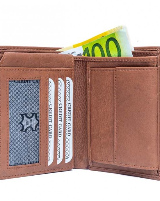 Vertical Men's Wallet - Black or Brown - 1001 Vertical Men's Wallet - Black or Brown - 1001