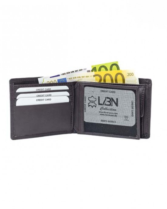 Horizontal Men's Wallet - Black - 1020 | RFID Protection Horizontal Men's Wallet - Black - 1020 | RFID Protection