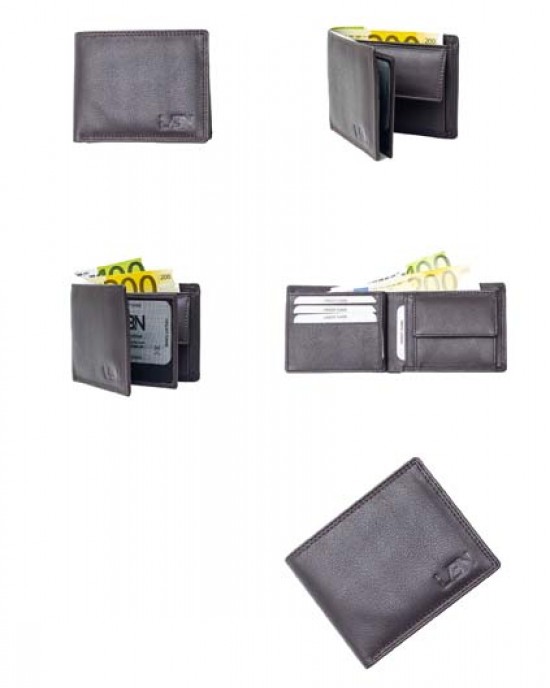 Horizontal Men's Wallet - Black - 1020 | RFID Protection Horizontal Men's Wallet - Black - 1020 | RFID Protection