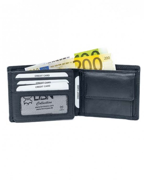 Horizontal Men's Wallet - Brown - 1021 | RFID Protection Horizontal Men's Wallet - Brown - 1021 | RFID Protection