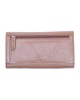Women's Wallet with Metal Plate - Tan & Red - 1108M | RFID Protection Women's Wallet with Metal Plate - Tan & Red - 1108M | RFID Protection
