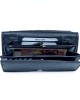 Women's Wallet with Metal Plate - Black - 1110M | RFID Protection Women's Wallet with Metal Plate - Black - 1110M | RFID Protection