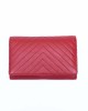 Women's Wallet with Thread Stitched Design - Red - 1111 | RFID Protection Women's Wallet with Thread Stitched Design - Red - 1111 | RFID Protection