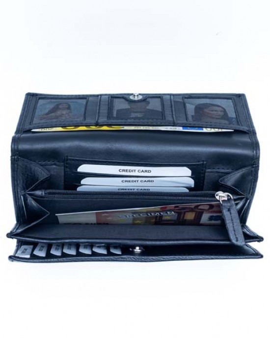 Women's Wallet - Black - 1110 | RFID Protection Women's Wallet - Black - 1110 | RFID Protection