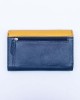 Women's Wallet - Blue with Grey & Yellow - 1107 | RFID Protection Women's Wallet - Blue with Grey & Yellow - 1107 | RFID Protection