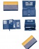 Women's Wallet - Blue with Grey & Yellow - 1107 | RFID Protection Women's Wallet - Blue with Grey & Yellow - 1107 | RFID Protection