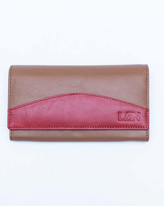 Women's Wallet - Tan & Rad or Tan & Black - 1108 | RFID Protection Women's Wallet - Tan & Rad or Tan & Black - 1108 | RFID Protection