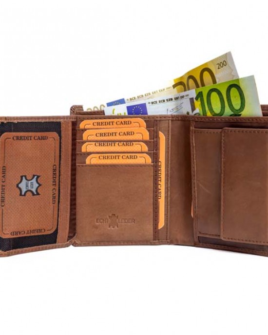 Vertical Men's Wallet - Black or Brown - 1002 Vertical Men's Wallet - Black or Brown - 1002