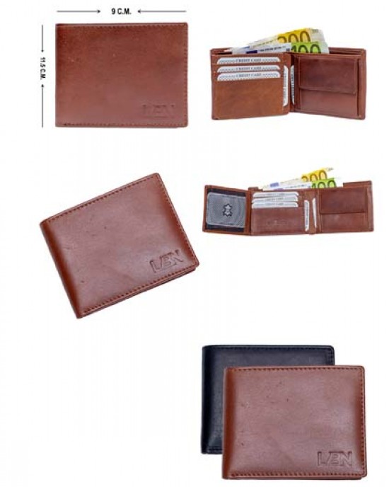 Horizontal Men's Wallet - Black or Brown - 1005 Horizontal Men's Wallet - Black or Brown - 1005